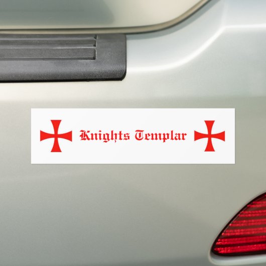 Knachten Templar Bumpersticker (Op auto)