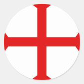 Knachten Templar Cross Ronde Sticker (Voorkant)