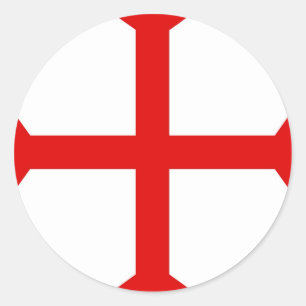 Knachten Templar Cross Ronde Sticker