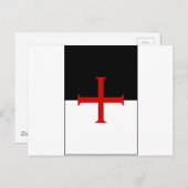Knachten Templar Flag Briefkaart (Voorkant / Achterkant)