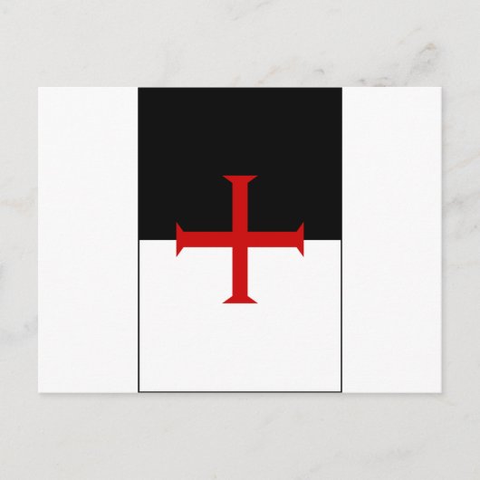 Knachten Templar Flag Briefkaart (Voorkant)