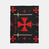 Knachten templar Fleece Blanket (Voorkant)
