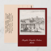 Knachten Templar Palace, Malta Briefkaart (Voorkant / Achterkant)