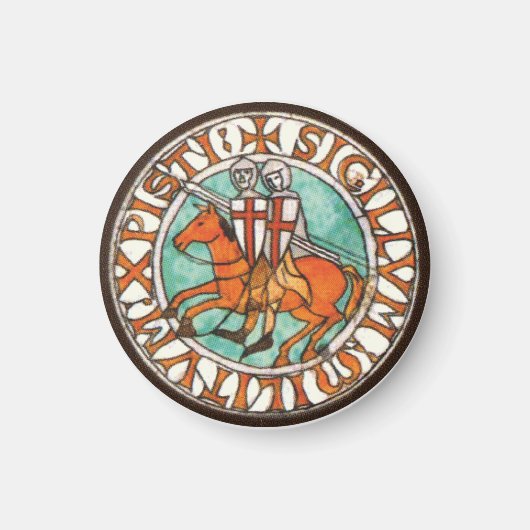 Knachten Templar Seal Magneet (Voorkant)