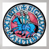 Knachten Templar Seal Poster (Voorkant)