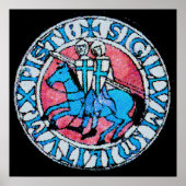 Knachten Templar Seal Poster (Voorkant)