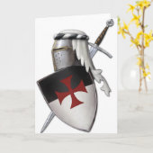 Knachten Templar shield Kaart (Gele Bloem)