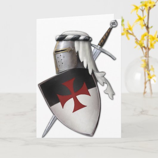 Knachten Templar shield Kaart (Gele Bloem)
