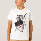 Knachten Templar shield T-shirt (Voorkant)