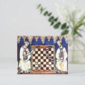 Knachten Templar-spelkaak (1283) Briefkaart (Staand voorkant)