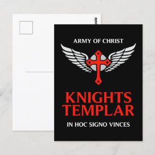 Knachten Templar Unieke Aangepaste Ontworpen Insig Briefkaart