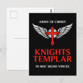 Knachten Templar Unieke Aangepaste Ontworpen Insig Briefkaart (Voorkant / Achterkant)
