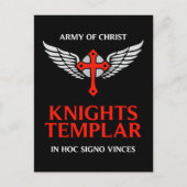Knachten Templar Unieke Aangepaste Ontworpen Insig Briefkaart (Voorkant)
