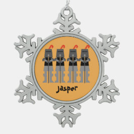 Knachten Tin Sneeuwvlok Ornament