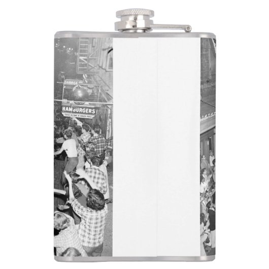 Knachten van Babylon New Orleans Mardigras 1955 Heupfles (Achterkant)