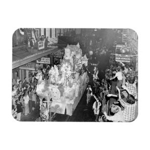 Knachten van Babylon New Orleans Mardigras 1955 Magneet