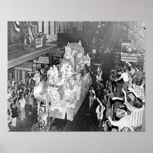 Knachten van Babylon New Orleans Mardigras 1955 Poster (Voorkant)