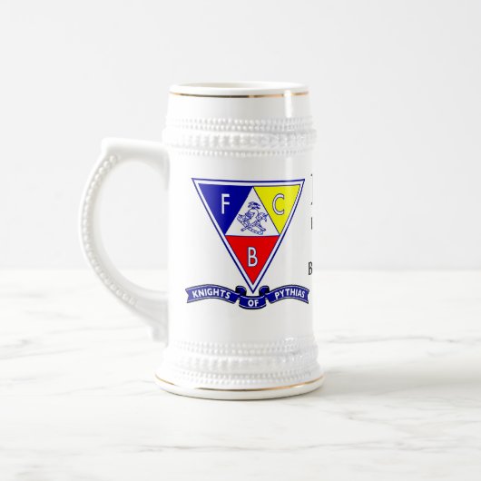 Knachten van Pythias Combo Stein Bierpul (Links)