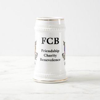 Knachten van Pythias Logo Stein Bierpul