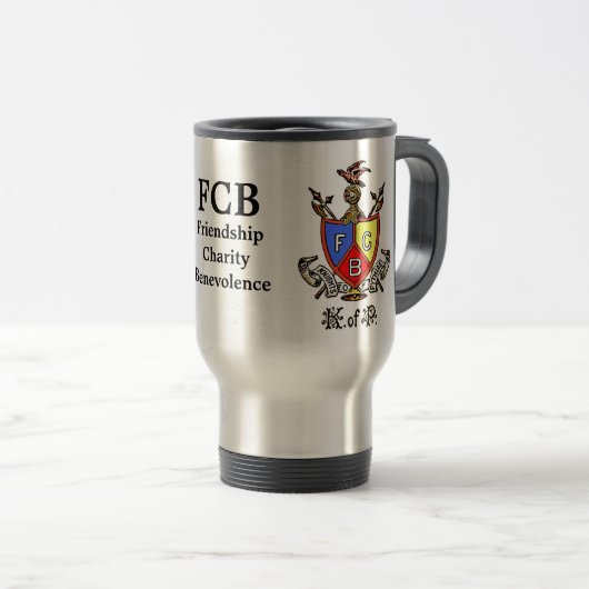 Knachten van Pythias Travel Mug Reisbeker (Voorkant rechts)