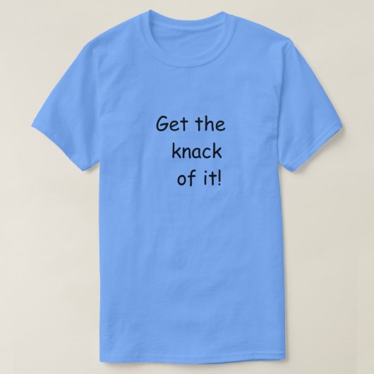 Knack van het T-shirt (Design voorkant)