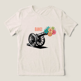 Knal bloemen Tri-Blend shirt