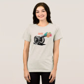 Knal bloemen Tri-Blend shirt (Voorkant volledig)
