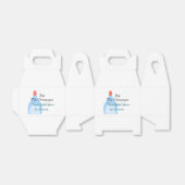 Knal de champagne blauwe bruidsdouche voeg naam da bedankdoosjes (Uitgevouwen)