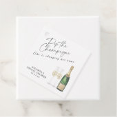 Knal de champagne Bruidsdouche Bedankjes Labels (In situ)