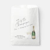 Knal de champagne Bruidsdouche Bedankzakje (Voorkant)