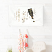 Knal de champagne, ik verander mijn achternaam! spandoek (Insitu)