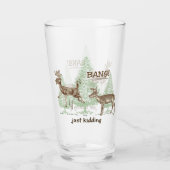 Knal! Grapje! Grappig jachtbier Glas (Voorkant)