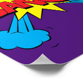 Knal! Levendige Pop Art Comic Blast Poster (Hoek)