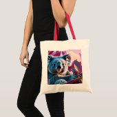 Knal met voor- en achterdruk tote bag (Voorkant (product))