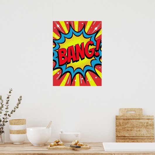 KNAL! Pop Art Comic Style Poster (Keuken)