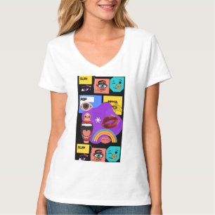 Knal Pop Art Explosie  Retro stripstijl T-shirt