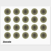 knal ronde sticker (Vel)