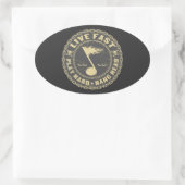 knalkop ovale sticker (Tas)