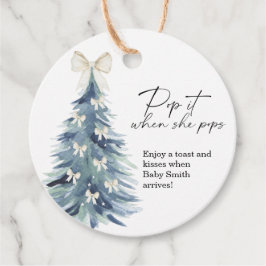 Knallen als ze elegant kerstboom lint afgaat bedankjes labels