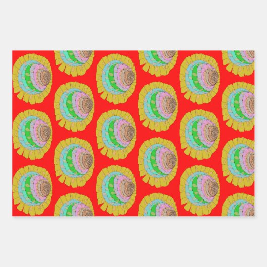KNALLEN KLEUREN BLOEM ART Wrapping Paper (Voorkant)