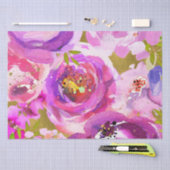 Knallen van roze en paarse levendige bloemige brui tissuepapier (Craft)