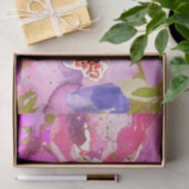 Knallen van roze en paarse levendige bloemige brui tissuepapier (Geschenk)