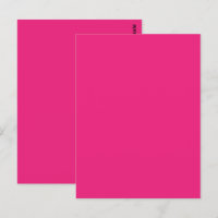 Knallig Roze Bruiloft | Uitnodiging in Krachtige E