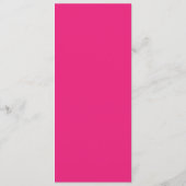 Knallig Roze Bruiloft | Uitnodiging in Uitgesproke (Achterkant)