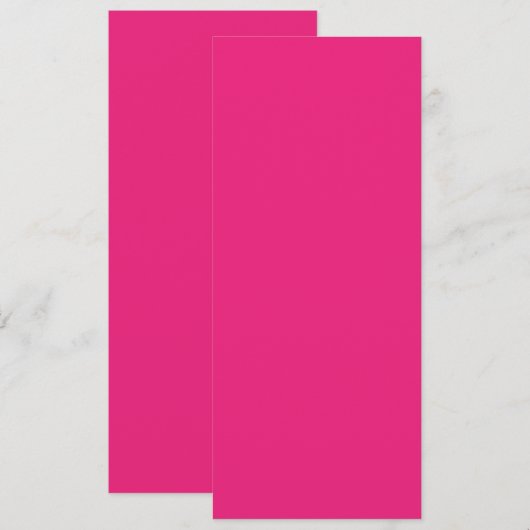 Knallig Roze Bruiloft | Uitnodiging in Uitgesproke (Voorkant / Achterkant)