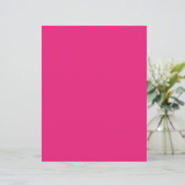Knallig Roze Bruiloft | Uitnodiging in Uitgesproke Briefhoofd