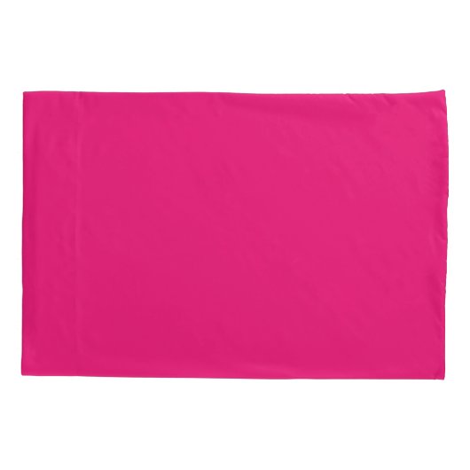 Knallig Roze Bruiloft | Uitnodiging in Uitgesproke Kussensloop (Achterkant)