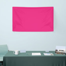 Knallig Roze Bruiloft | Uitnodiging in Uitgesproke Spandoek