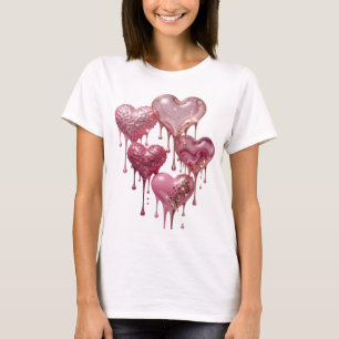 Knallig Zilver ABSTRACTE KUNST Kunstprint T-shirt