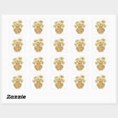 Knallige grijze abstracte cadeausticker vierkante sticker (Vel)